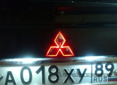 Подсветка эмблемы Mitsubishi своими руками